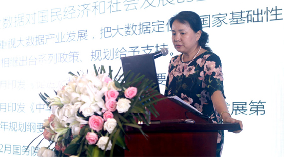 国家档案局技术部主任黄丽华主题发言